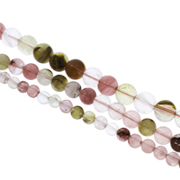 Watermelon Bead, Gemstone, Round Approx 1mm Approx 14.5 Inch 