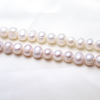 Potato Cultured Freshwater Pearl Beads, natural 9-10mm Approx 0.8mm Approx 14.5 Inch 