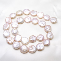 Coin Cultured Freshwater Pearl Beads, natural, purple, 12-13mm Approx 0.8mm Approx 15 Inch 