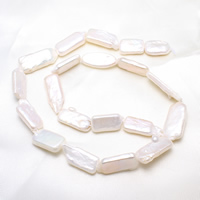 Keshi Cultured Freshwater Pearl Beads, natural, white, 8-17mm Approx 0.8mm Approx 15.5 Inch 
