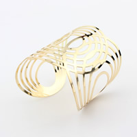 Iron Cuff Bangle, gold color plated, lead & cadmium free, 57mm, Inner Approx 57mm Approx 6.5 Inch 