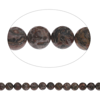 Leopard Skin Stone Bead, Round, natural Approx 1mm Approx 17 Inch 