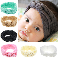 Fashion Baby Headband, Lace, elastic & for children Approx 15 Inch 