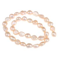 Keshi Cultured Freshwater Pearl Beads, natural, pink, 9-10mm Approx 0.8mm Approx 15 Inch 