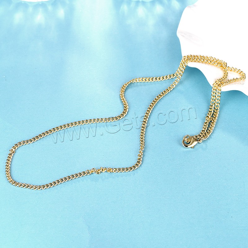 Newegg® Jewelry Necklace, fer, Plaqué d'or 18K, longueur différente pour le choix & chaîne de corde & pour femme, Vendu par brin