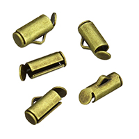 Brass Cord Tips, plated 
