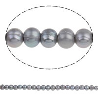 Potato Cultured Freshwater Pearl Beads, grey, 10-11mm Approx 3mm Approx 15.5 Inch 