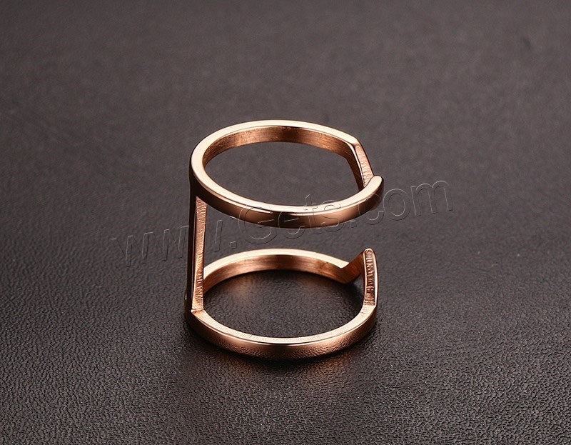 Stainless Steel Finger Ring, plated, different size for choice & for woman, more colors for choice, 17mm, Sold By PC