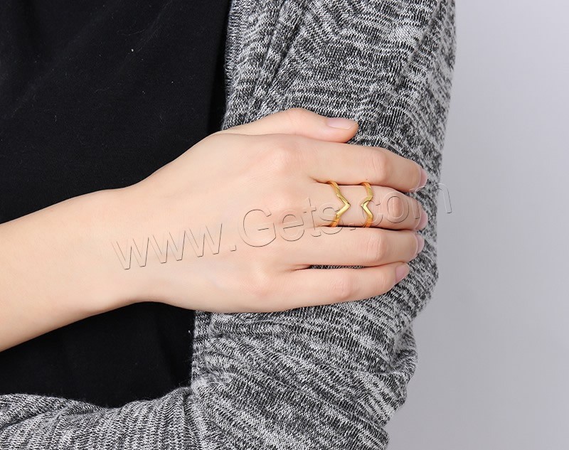 Stainless Steel Finger Ring, plated, different size for choice & for woman, more colors for choice, 17mm, Sold By PC