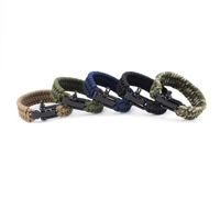 Survival Bracelets, Paracord, plastic Side Release Buckle, for man 230mm Approx 9 Inch 