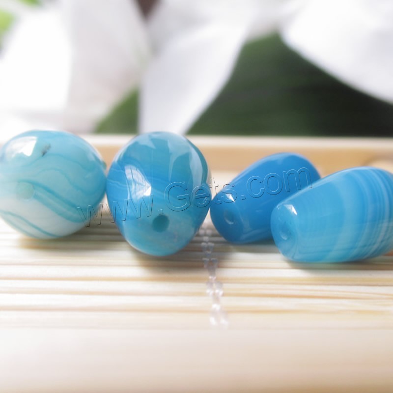 Natural Lace Agate Beads, Teardrop, different size for choice, Hole:Approx 1-2mm, Sold By PC
