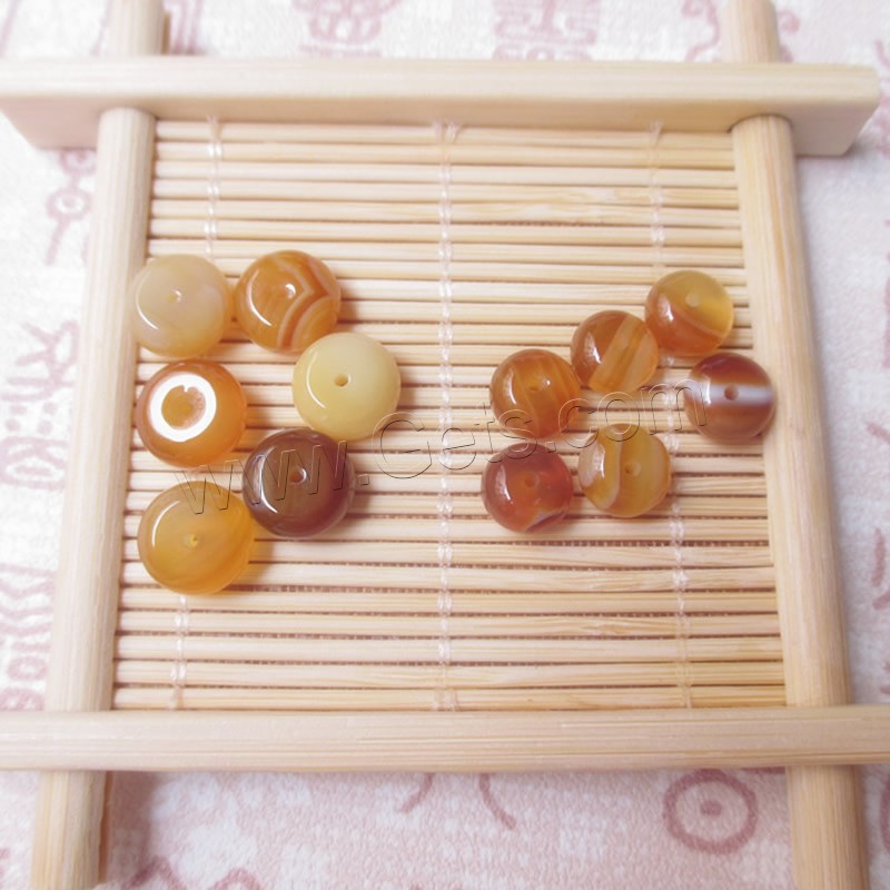 Natural Lace Agate Beads, Flat Round, different size for choice, Hole:Approx 1-2mm, Sold By PC