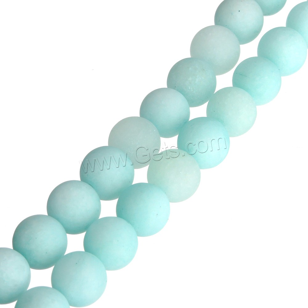 Amazonite Beads, Dyed Jade, Round, imitation amazonite & different size for choice & frosted, Hole:Approx 1-2mm, Sold By Strand
