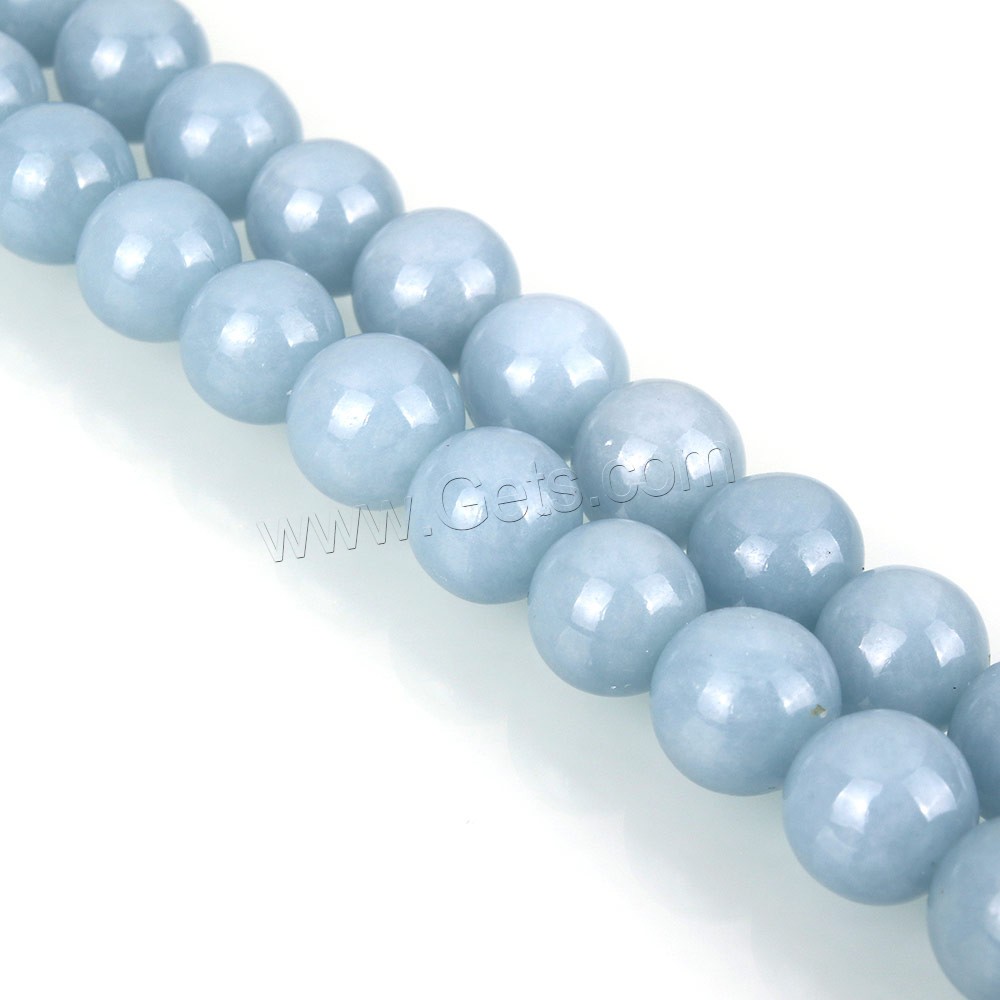 Edelstein Perle, rund, natürlich, verschiedene Größen vorhanden, Länge:ca. 16 ZollInch, verkauft von Strang