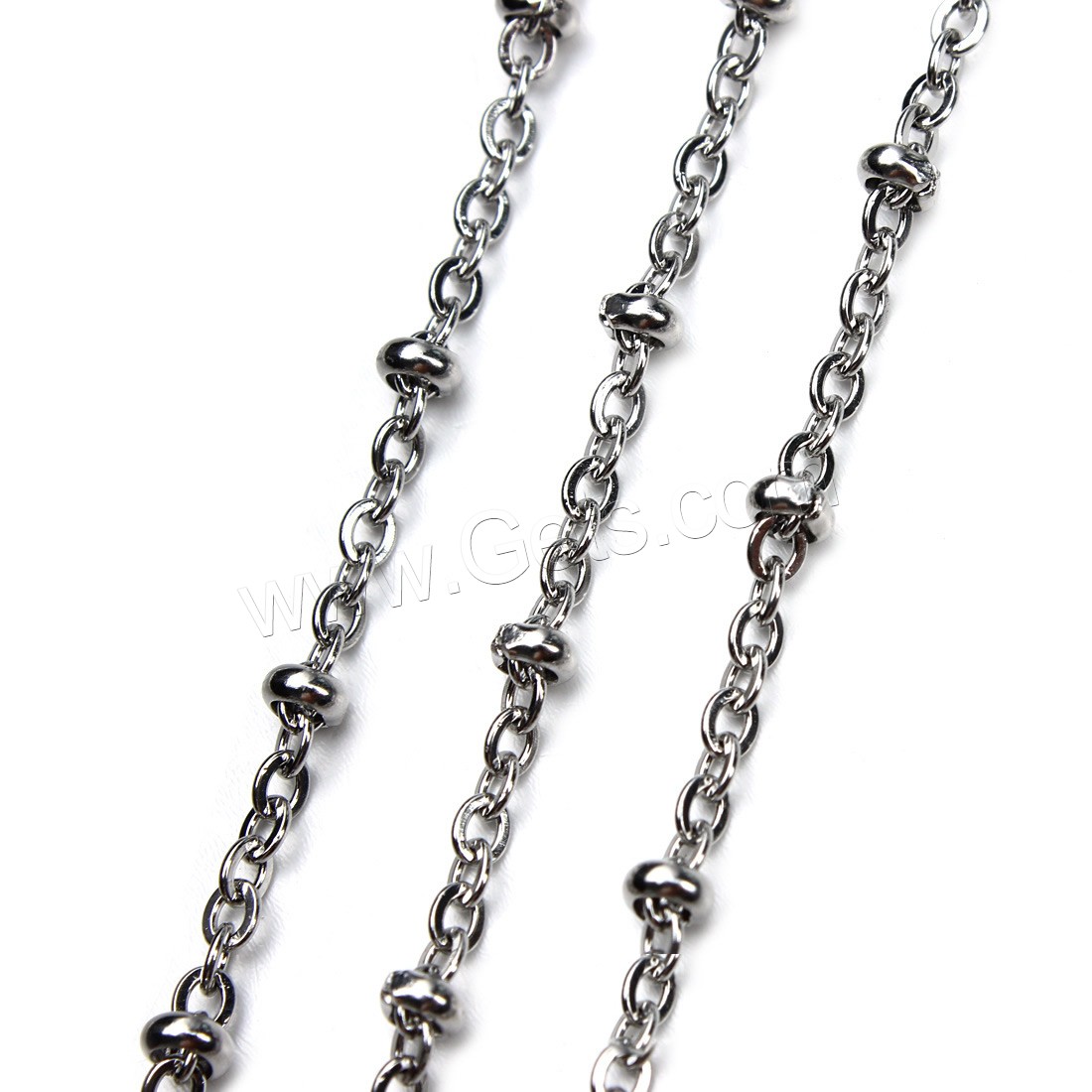 Stainless Steel Oval Chain, different size for choice, original color, 5m/Bag, Sold By Bag