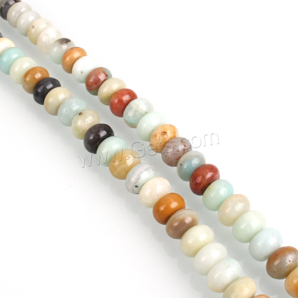 Amazonite Beads, Rondelle, natural, different size for choice, Hole:Approx 1-2mm, Length:Approx 15.5 Inch, Sold By Strand