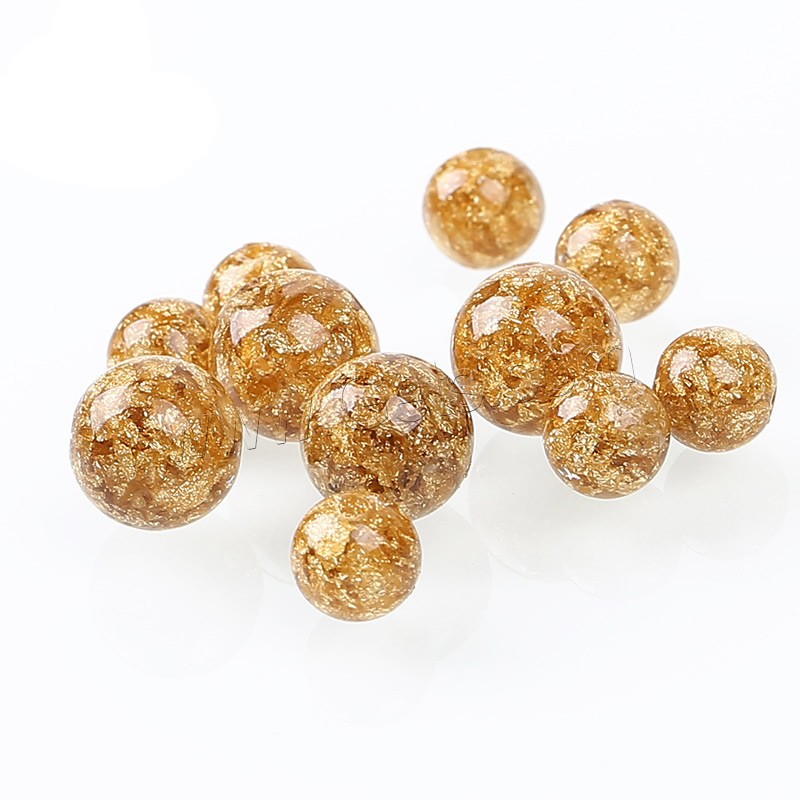 Imitation Amber Resin Beads, Round, different size for choice, Hole:Approx 1mm, Sold By PC