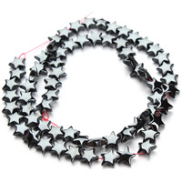 Non Magnetic Hematite Beads, Star, black, 8mm Approx 1mm Approx 15.5 Inch, Approx 