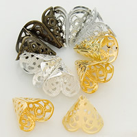 Zinc Alloy Bead Caps, Flower, plated, hollow lead & cadmium free Approx 1.5mm 