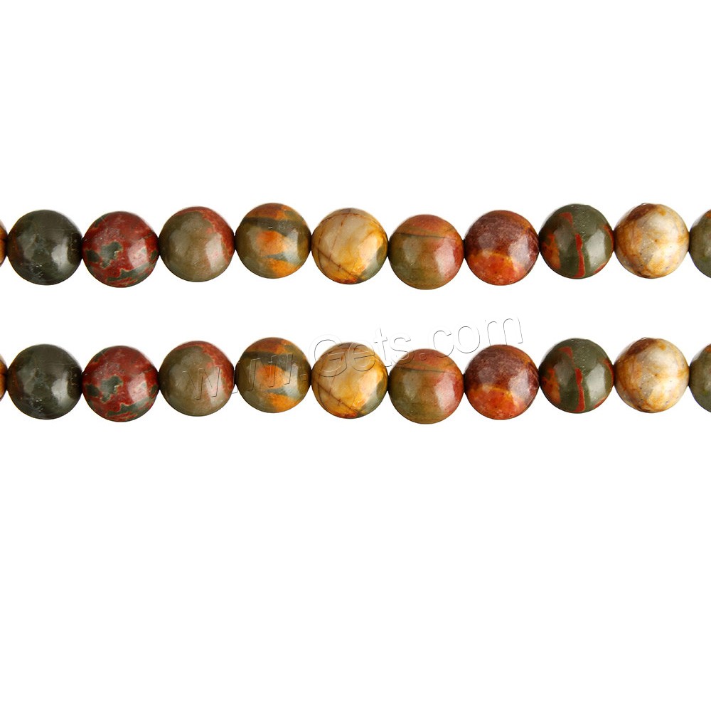 Red Pine Beads, Round, natural, different size for choice, Hole:Approx 0.5-1mm, Length:Approx 16 Inch, Sold By Strand