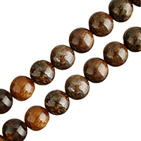 Perles Pierre bronzite, Pierre de Bronzite, Rond, naturel, normes différentes pour le choix Environ 0.5-1mm Environ 15 pouce, Vendu par brin