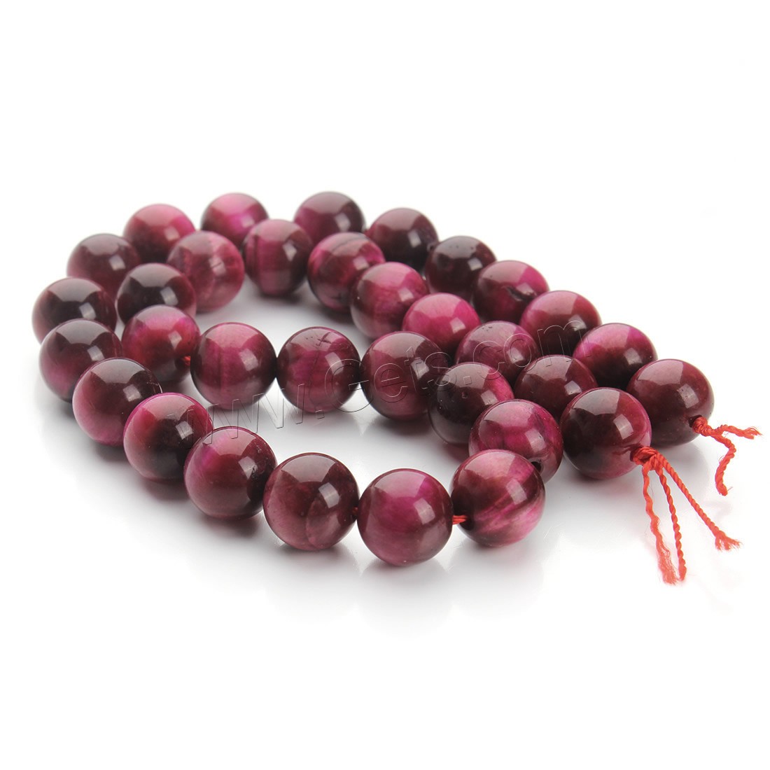 Tiger Eye Beads, Round, different size for choice, bright rosy red, Hole:Approx 1mm, Length:Approx 15.5 Inch, Sold By Strand