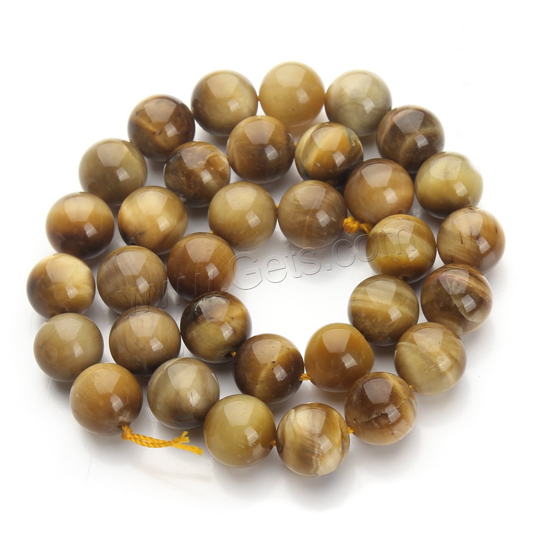 Tiger Eye Beads, Round, different size for choice, yellow, Hole:Approx 1mm, Length:Approx 15.5 Inch, Sold By Strand