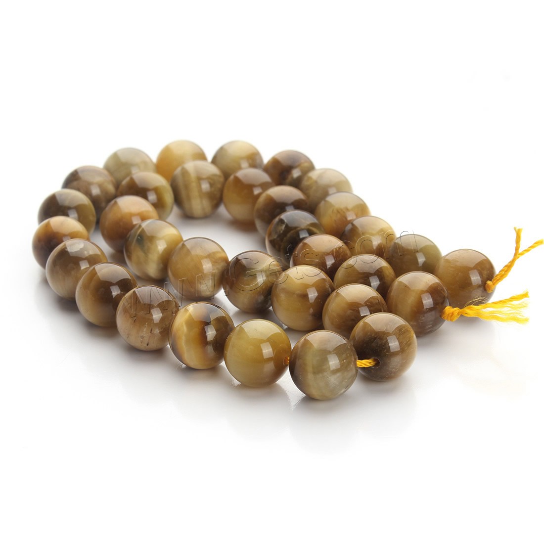 Tiger Eye Beads, Round, different size for choice, yellow, Hole:Approx 1mm, Length:Approx 15.5 Inch, Sold By Strand