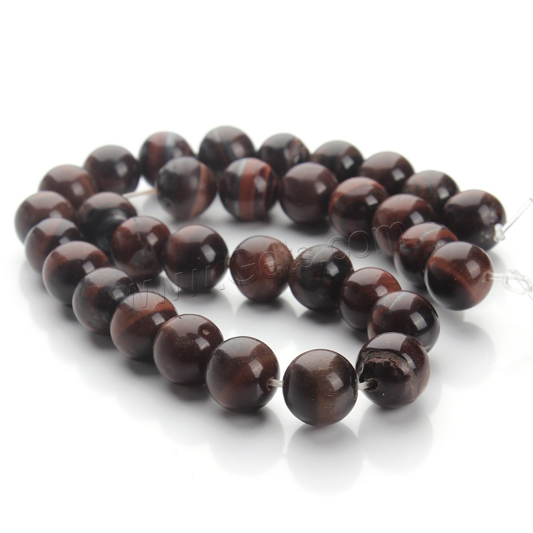 Tiger Eye Beads, Round, different size for choice, red, Hole:Approx 1mm, Length:Approx 15.5 Inch, Sold By Strand