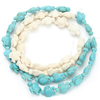 Perles en Turquoise synthétiques, tortue, plus de couleurs à choisir Environ 1.5mm Environ 15.5 pouce, Environ Vendu par brin