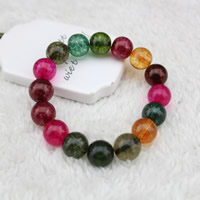 Tourmaline Bracelet, Round, for woman, 12mm Approx 7 Inch 