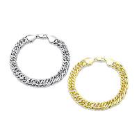 Newegg® Jewelry Bracelet, Brass, plated, twist oval chain & for woman 