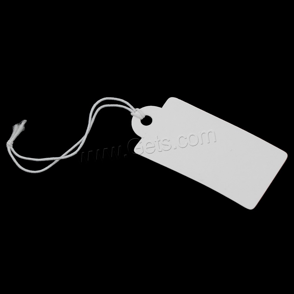 Label Tag, Paper, Rectangle, different size for choice, white, 1000PCs/Bag, Sold By Bag