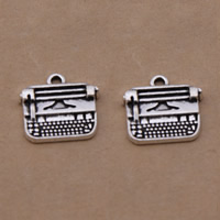Zinc Alloy Tool Pendants, Typewriter, antique silver color plated, lead & cadmium free Approx 1-15mm 