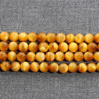 Tiger Eye Beads, Round, natural gold, Grade AAAAA Approx 15.5 Inch 
