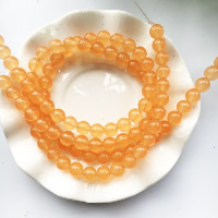Perles de Cornaline, Calcédoine orange, Rond, naturel, normes différentes pour le choix Environ 1-2mm Environ 15 pouce, Vendu par brin