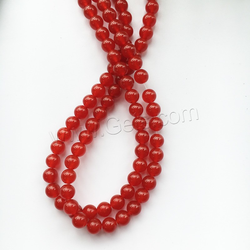 Carnelian Beads, Round, natural, different size for choice, Hole:Approx 1-2mm, Length:Approx 15 Inch, Sold By Strand