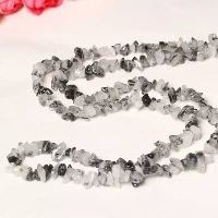 Rutilated Quartz Beads, Nuggets, natural, 3-8mm Approx 0.5-1mm Approx 33.4 Inch 