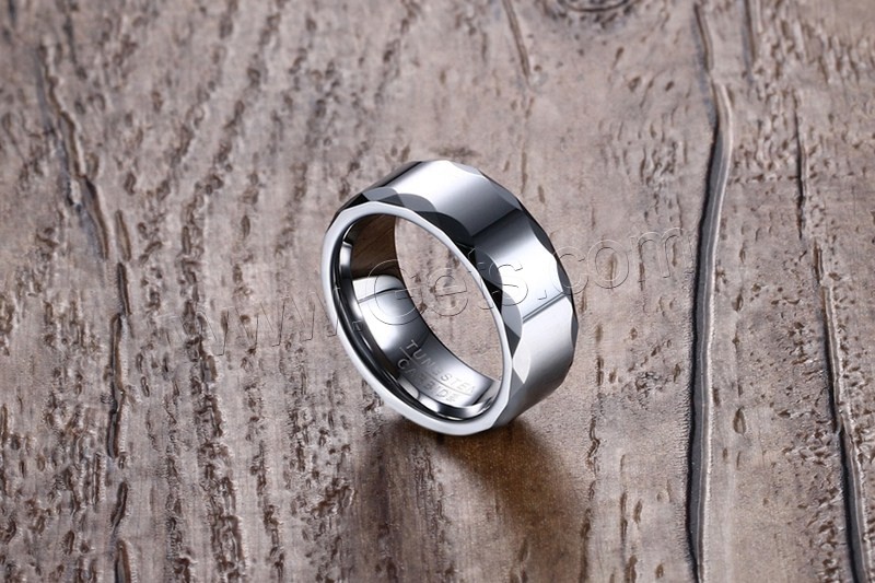 Hombres de acero de tungsteno anillo en granel, diverso tamaño para la opción & para hombre, color original, 8mm, Vendido por UD