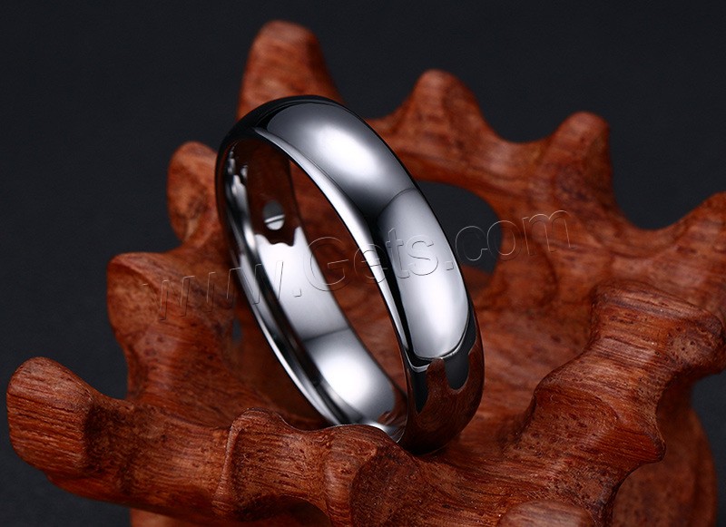 Палец кольцо стали вольфрама, Вольфрама сталь, разный размер для выбора & Женский, оригинальный цвет, 4mm, продается PC