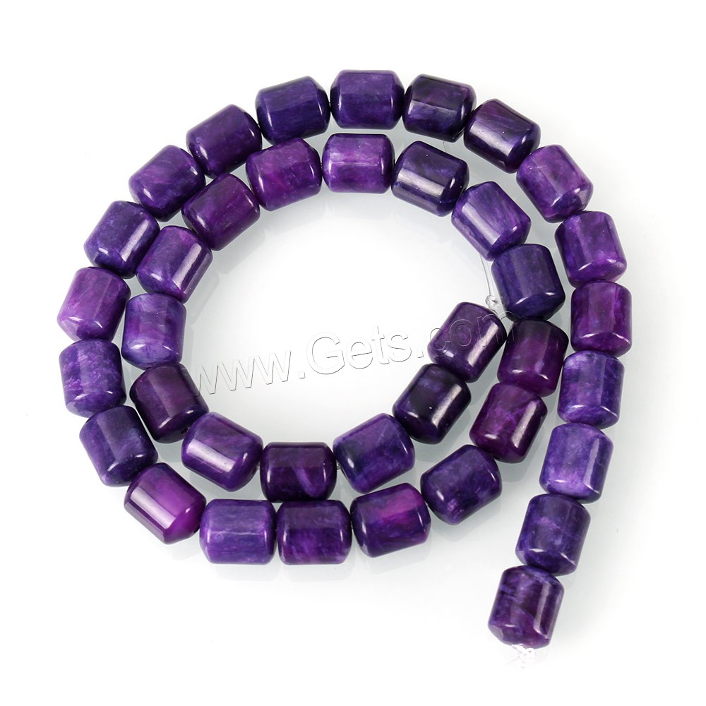 Dyed Jade Beads, Column, imitation sugilite & different size for choice, purple, Length:Approx 15 Inch, Sold By Strand