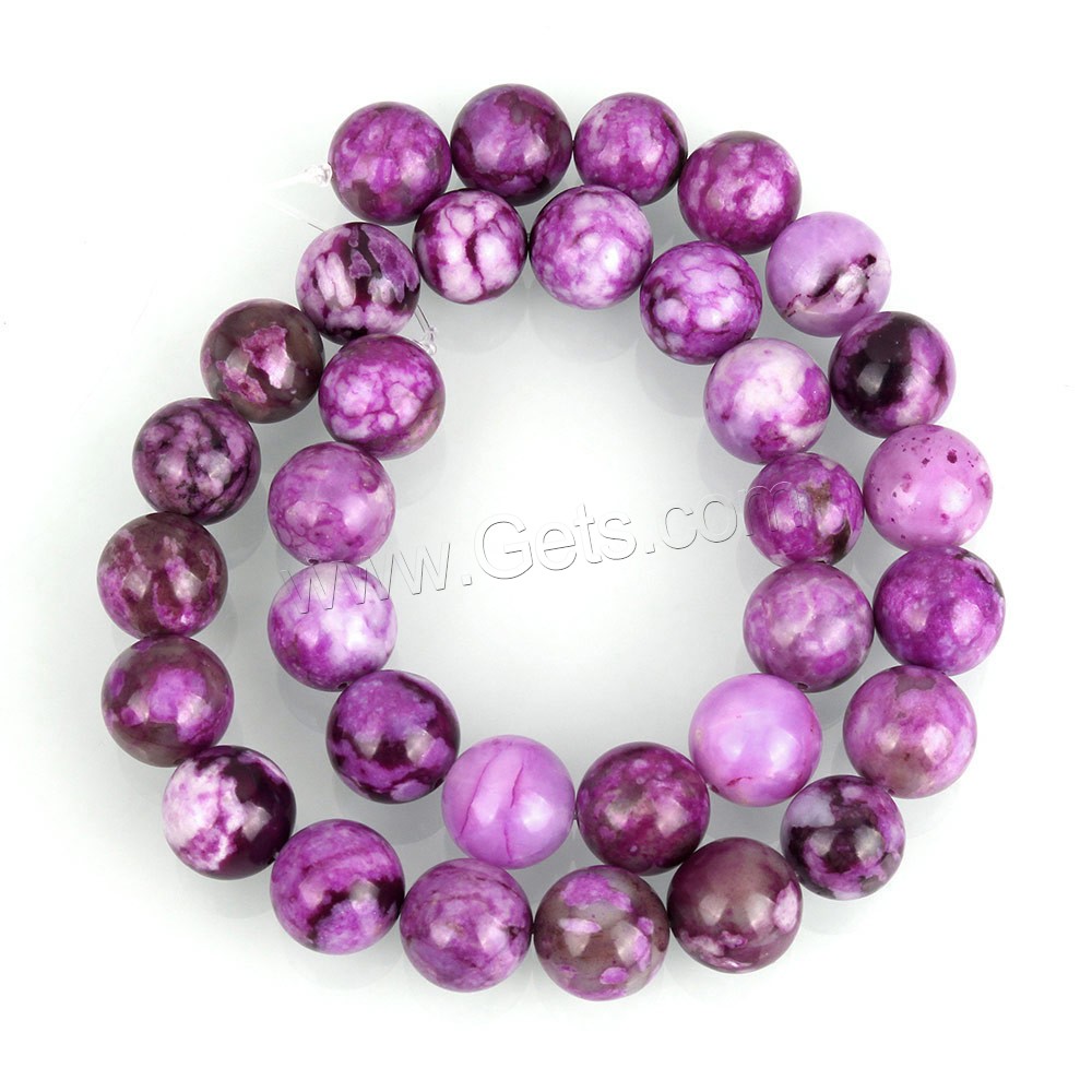Dyed Jade Beads, Round, imitation sugilite & different size for choice, purple, Length:Approx 15.5 Inch, Sold By Strand