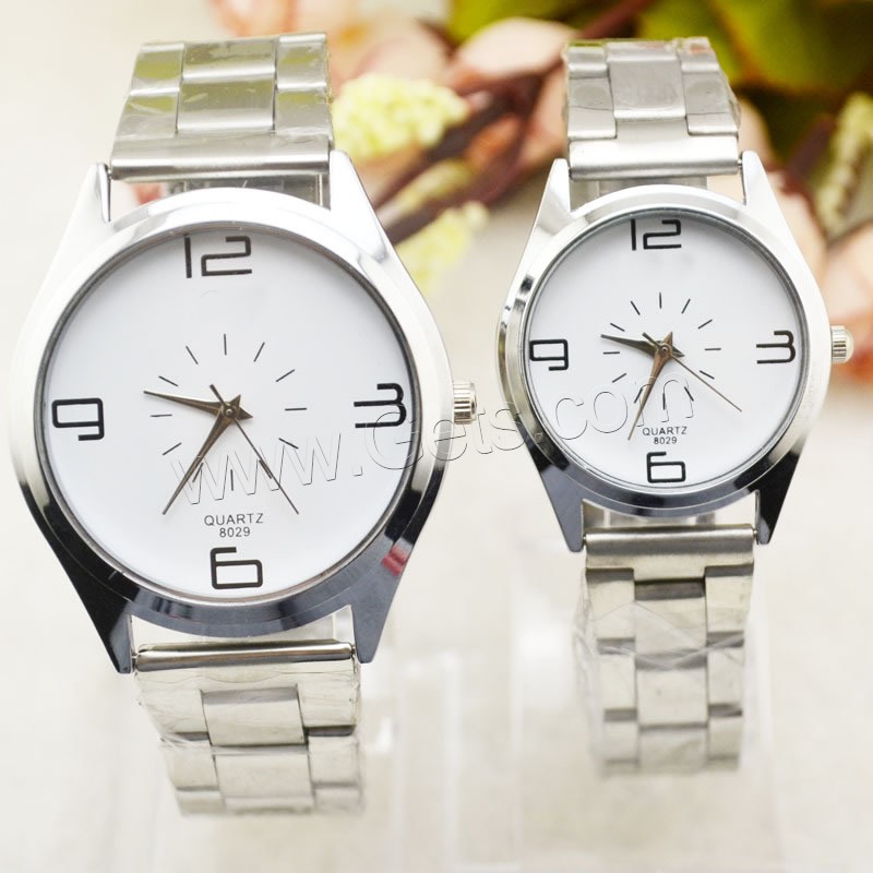 Мужская наручные часы, нержавеющая сталь, с заголовка из цинкового сплава & Стеклянный, китайское движение, разный размер для выбора, оригинальный цвет, продается PC