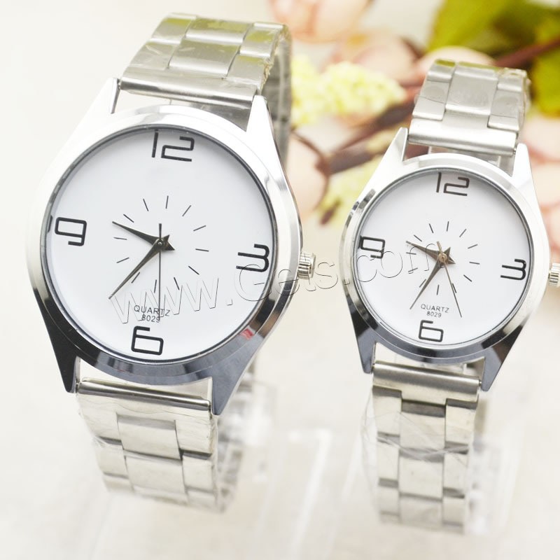 Мужская наручные часы, нержавеющая сталь, с заголовка из цинкового сплава & Стеклянный, китайское движение, разный размер для выбора, оригинальный цвет, продается PC