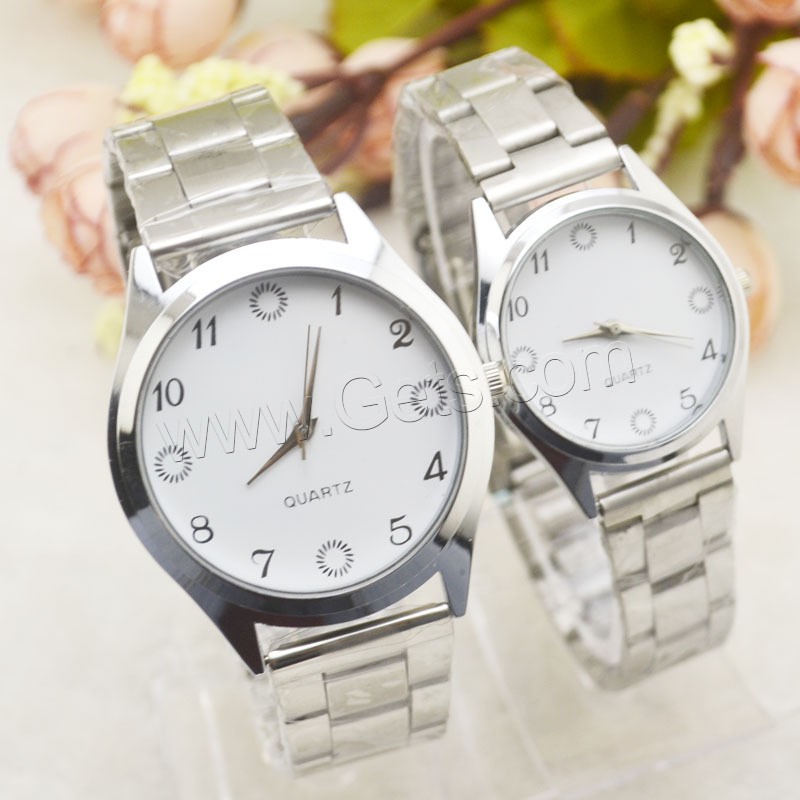 ユニセックス腕時計, ステンレス, とともに 亜鉛合金のダイヤル & ガラス, 中国の動き, 異なるサイズの選択, オリジナルカラー, 売り手 パソコン