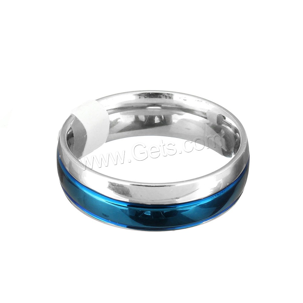 Stainless Steel Finger Ring, electrophoresis, different size for choice & different styles for choice & with letter pattern, Sold By PC