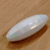 Perles acryliques nature, Acrylique, Placage coloré, couleur solide Environ 1mm Vendu par sac