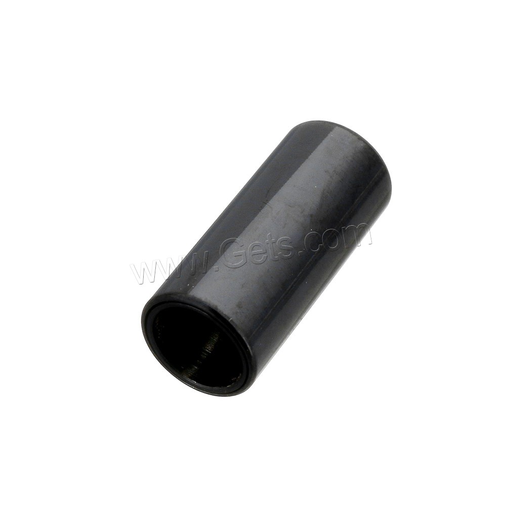 Круглая нержавеющая сталь Магнитная застежка, Столбик, черный покрытием, полируются вручную & разный размер для выбора, продается PC