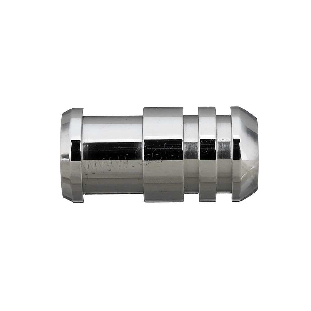 Runder Edelstahl Magnetverschluss, Handpoliert, verschiedene Größen vorhanden, originale Farbe, Bohrung:ca. 4mm, verkauft von PC
