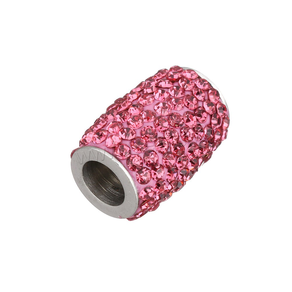 Runder Edelstahl Magnetverschluss, mit Ton, Zylinder, Handpoliert & verschiedene Größen vorhanden, keine, Bohrung:ca. 6mm, verkauft von PC